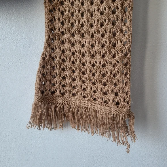 Twik Tan Knit Cardigan Sweater - Picture 3 of 7